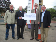Cheque presentation 1st July 2011